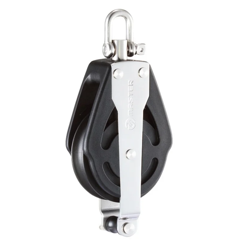 Marine Boat Sailboat Dinghy 76mm 3 Inch Deluxe Single Swivel Shackle Heavy-Duty Becket Block Small Boat Block Master SPB-7602F marine boat yacht sailboat dinghy 76mm 3 inch deluxe triple swivel block hl small boat block master spb 7605hl