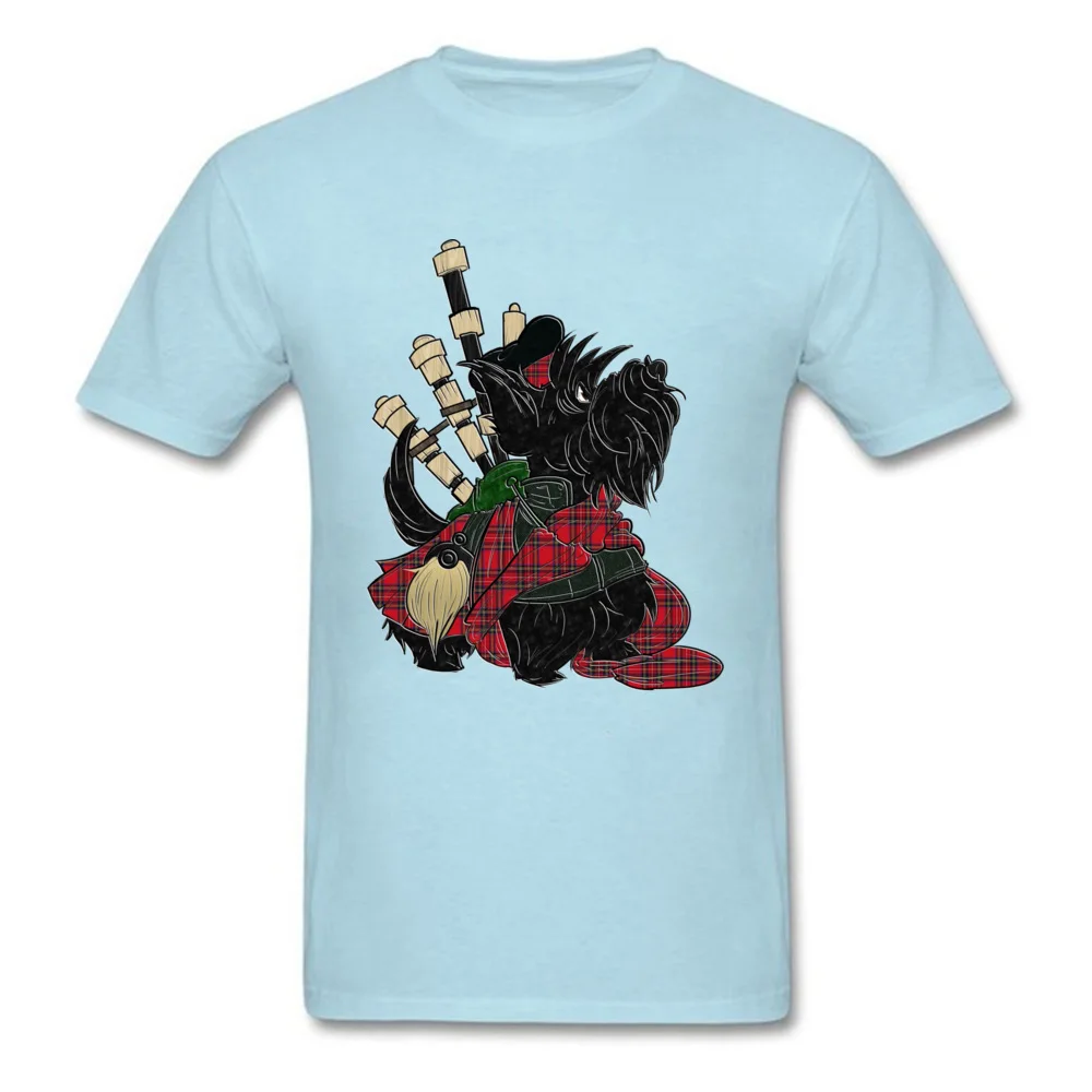 Cute Men T-shirts Round Collar Short Sleeve Pure Cotton Scottie Piper Tops & Tees Funny Tops Tees Drop Shipping Scottie Piper light