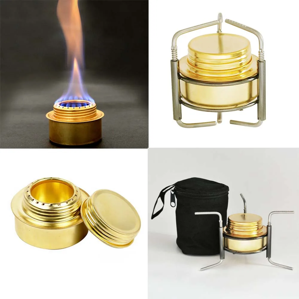 OUTA Portable Stainless Steel Camping Alcohol Stove Outdoor Lightweight Bbq Picnic Solidified Alcohol Stove