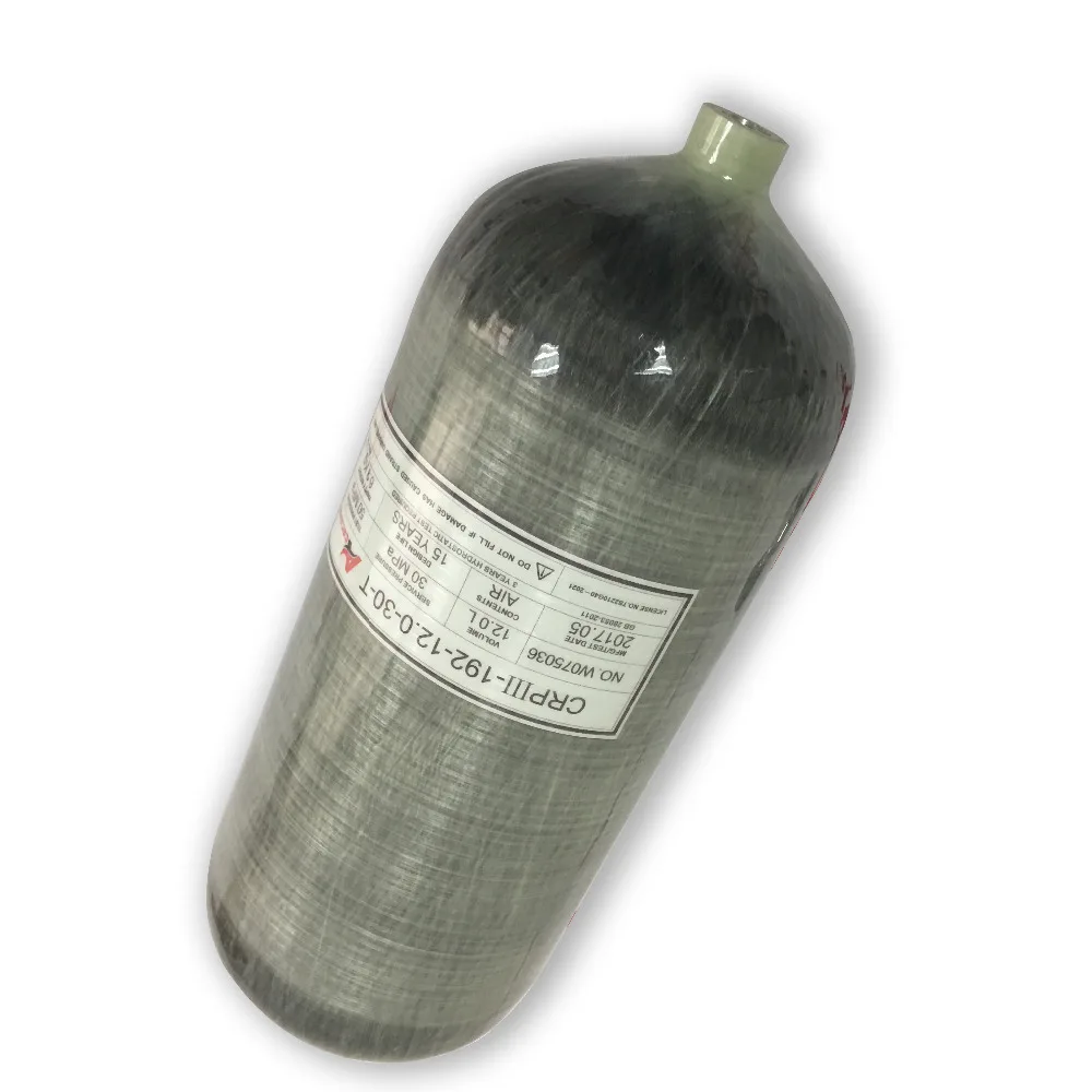 AC3120 новый резервуар для подводного плавания 12L 300Bar 4500Psi цилиндр дайвинга из