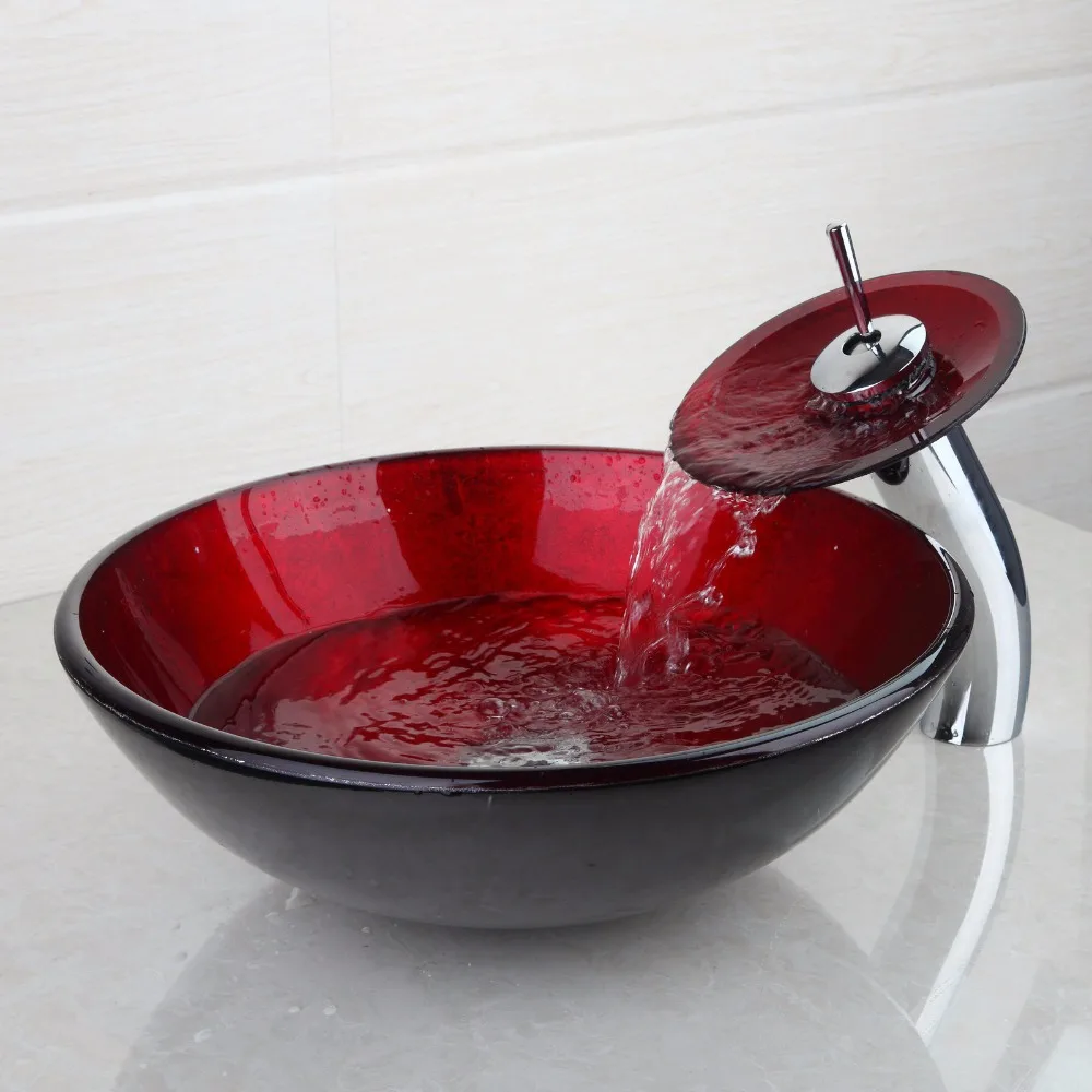 Yanksmart Round Red Washroom Basin Vessel Vanity Sink Bathroom Mixer Tempered Glass Basin Sink Washbasin Faucet Set With Drain Vanity Sink Glass Basin Sinkbasin Sink Aliexpress Yanksmart Round Red Washroom Basin Vessel Vanity Sink Bathroom Mixer Tempered Glass Basin Sink Washbasin Faucet Set With Drain Vanity Sink Glass Basin Sinkbasin Sink Aliexpress