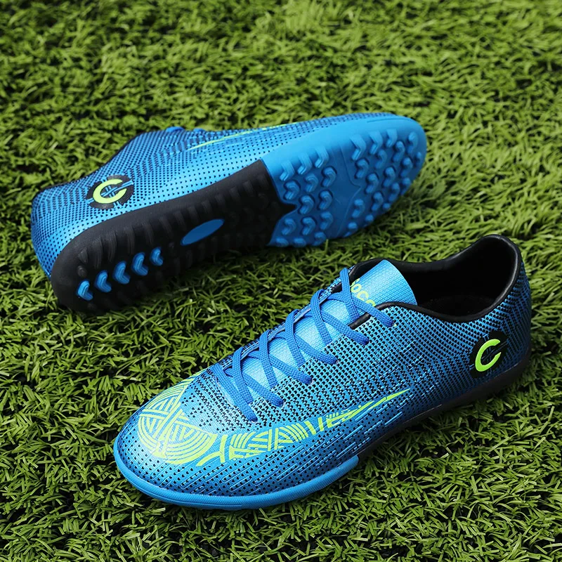 Lion Scream Football Shoes Professional Soccer Suferfly Futsal Sock Cleats Training Sport Sneakers Child Turf& Spike 33-44
