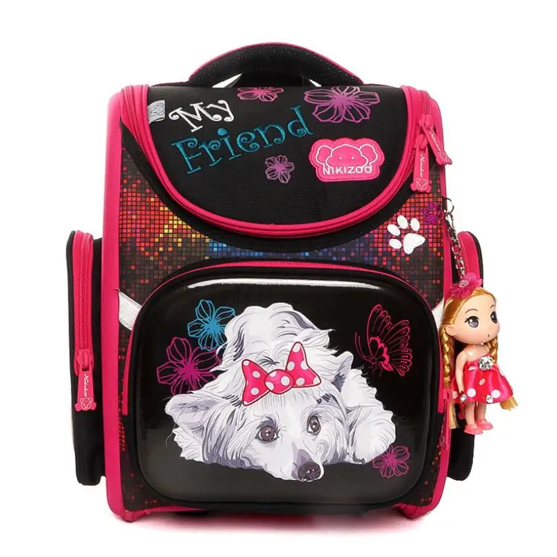 

New High Quality Orthopedic Waterproof Children School Bags Girls Primary 1-5 Grade School Backpack Kids Birthday Gift Mochila