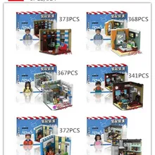 XB-01401 6 шт./партия бытовые украшения серии строительные блоки кирпичи развивающие игрушки для детей подарок