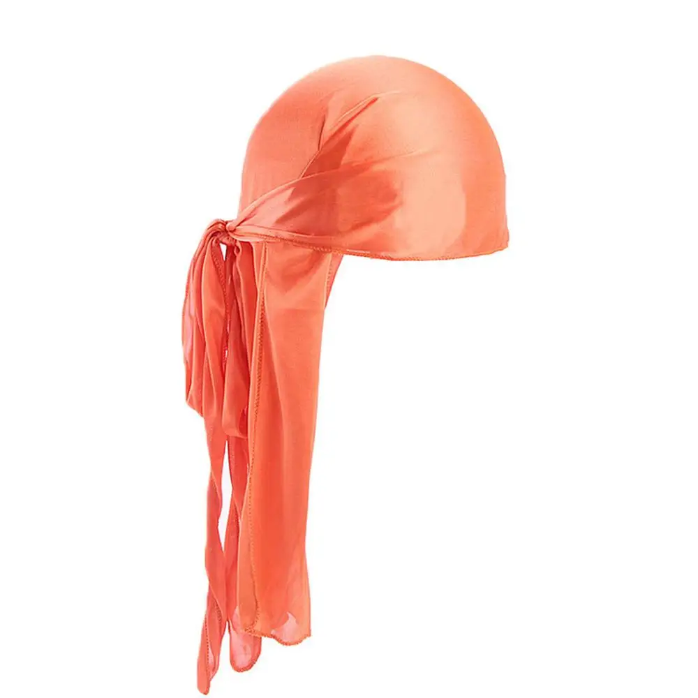 Мужская/Женская шелковая бандана из полиэстера, головной убор, Подарочный головной убор Z2019 - Цвет: Orange