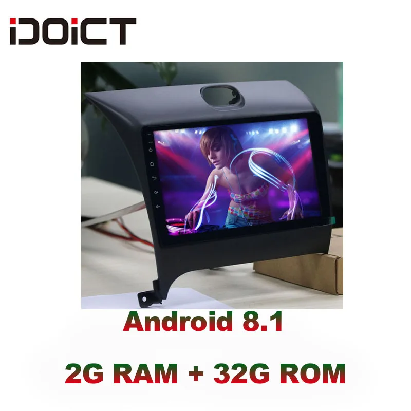 Idoict Android 8,1 ips 2G+ 32G автомобильный DVD плеер gps навигации Для Киа церато Форте K3 2013- автомобильная стереосистема
