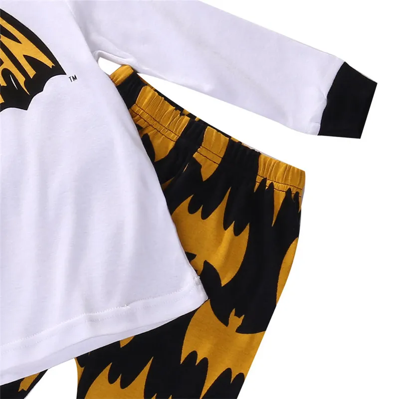 Пижамы для маленьких мальчиков и девочек, Пижамный набор, Рождественская одежда для сна с рисунком Бэтмена, хлопковая одежда для сна на весну-осень, От 2 до 7 лет