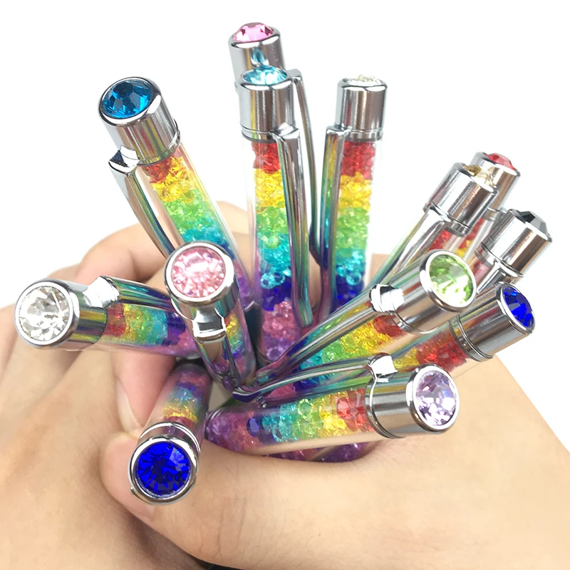 13-Colorful-Crystal-Ballpoint-Pen-Fashion-Creative-Stylus-for-Writing-Stationery-Office-School-Pen-Ballpen-Black (5)