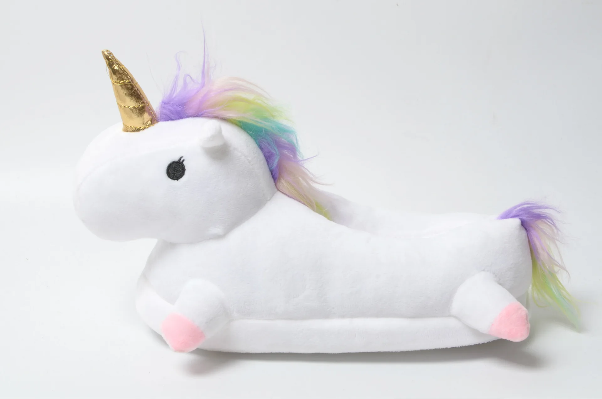 2018 милые зимние домашние тапочки Chausson Licorne, белые женские тапочки с единорогом, домашние тапочки с животными, pantuflas unicornio pantoufle femme