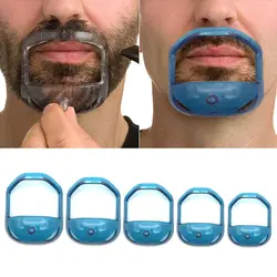 5Pcs/Set Hairbrush Symmetric Cut Salon Mustache Beard Styling Template Shaving Shave Style Care Tool