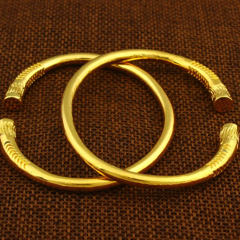 Gold Bracelet Women Men Gold Color Bangle jewelry Ethiopian/USA/African Animal bracelet bangles Items bangle bracelet