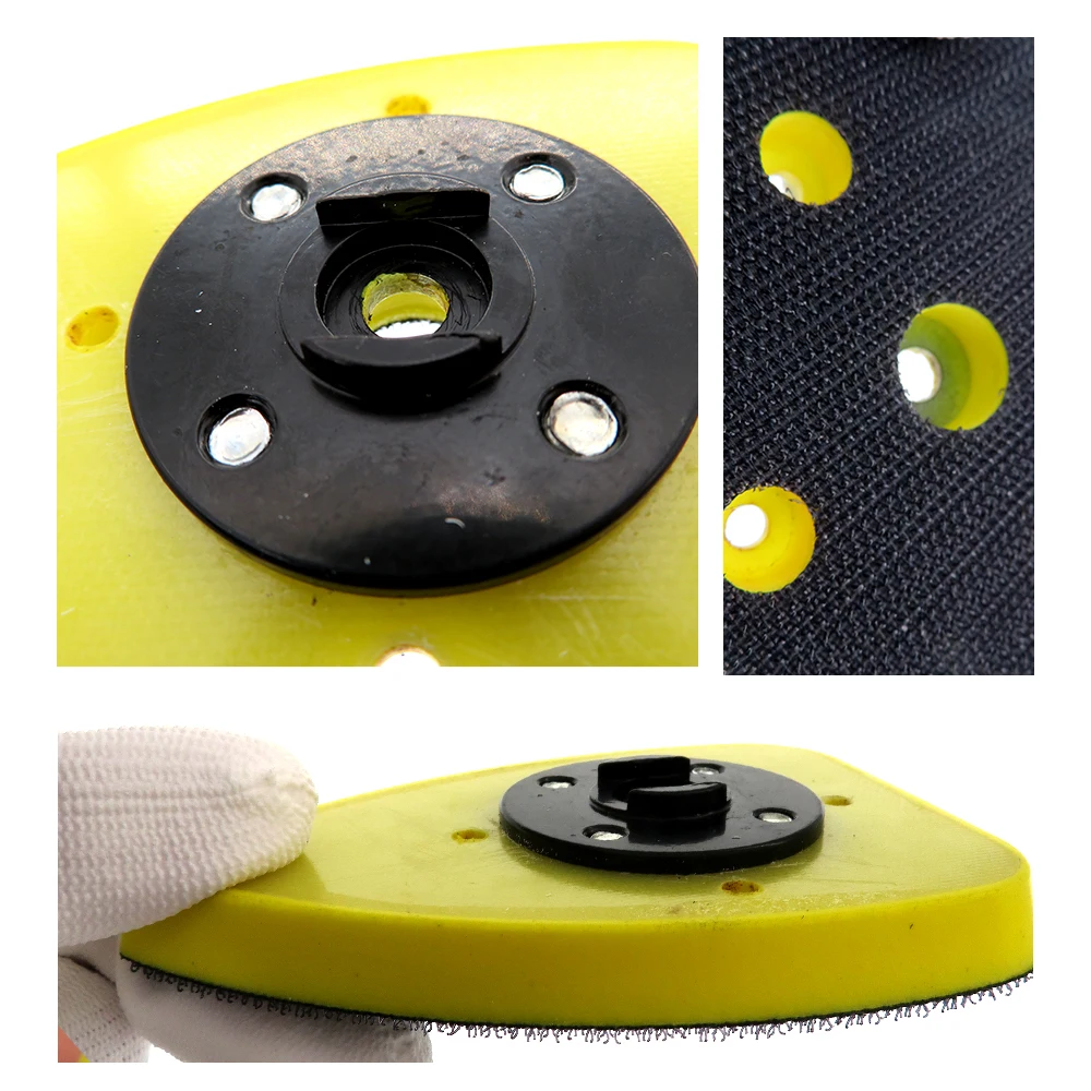 70X100MM小三角带铁板气动抛光底盘3