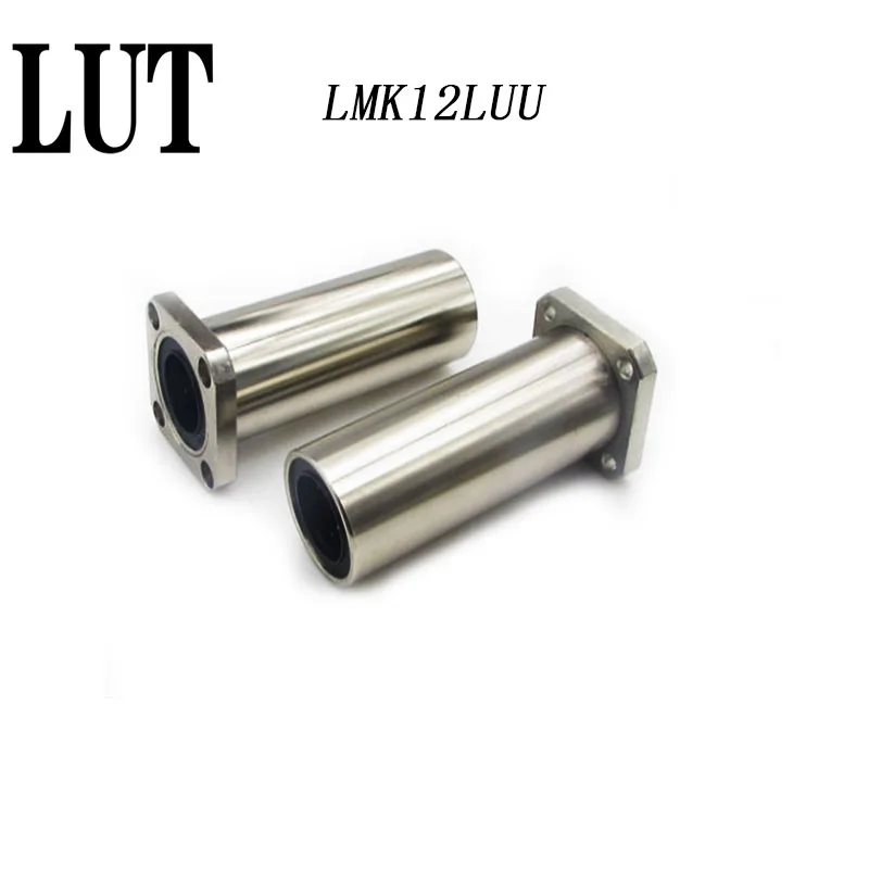 Высокое качество 2 шт. LMK12LUU 12 мм Длинный тип фланцевый подшипник линейная втулка 3d