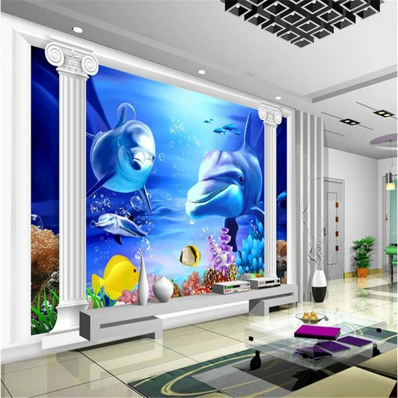 

3d обои для стен, 3d обои, подводный мир, обои для стен 3 d