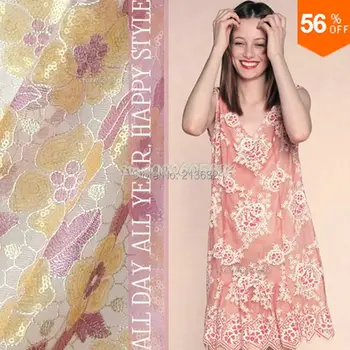 

PQYY46 guipure lace fabric organza tulle fabric high quality swiss voile laces switzerland telas tecido feltro wedding guipure