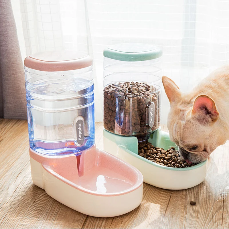 Собака автоматические кормушки пластиковые бутылки воды для кошки миска для кормления и питьевой дозатор воды для собак для кошек миска для питомца 3.8L
