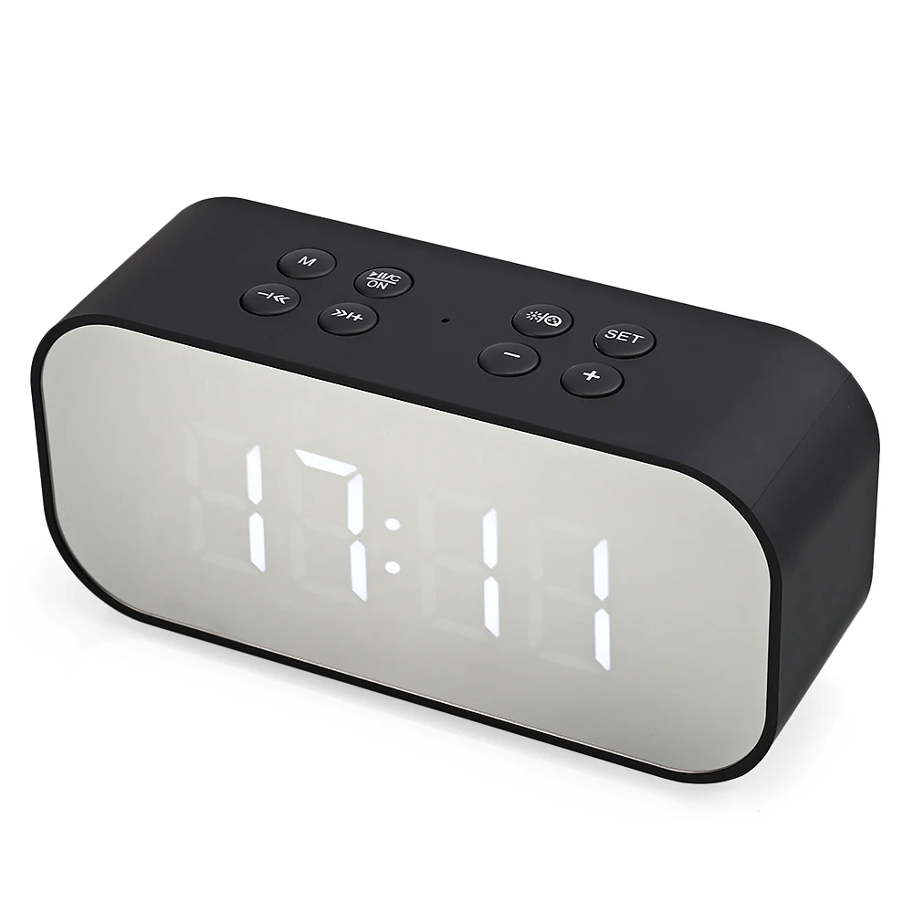 Bluetooth Stereo Speaker With LED Alarm Clock