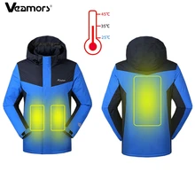 Зимние куртки с подогревом для мужчин и женщин, теплые куртки для походов на открытом воздухе, ветронепроницаемые термокуртки для альпинизма, лыжного спорта, флисовое пальто, M-4XL