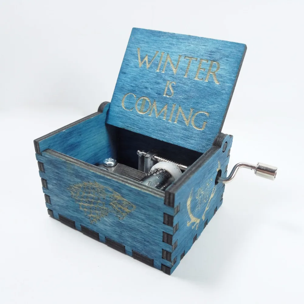 

Handmade wooden antique game of thrones music box, Christmas gift, new year gift, birthday gift