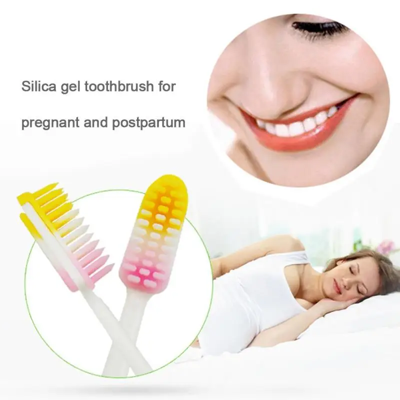 Силиконовая щетка мягкая зубная щетка пищевой для ношения во время и после беременности антиаллергическая зубная щетка сменная насадка