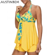 AUSTINBEM, сексуальный танкини, женская одежда для плавания, два предмета, купальный костюм, пляжная одежда, купальник для женщин, плюс размер, S-5XL