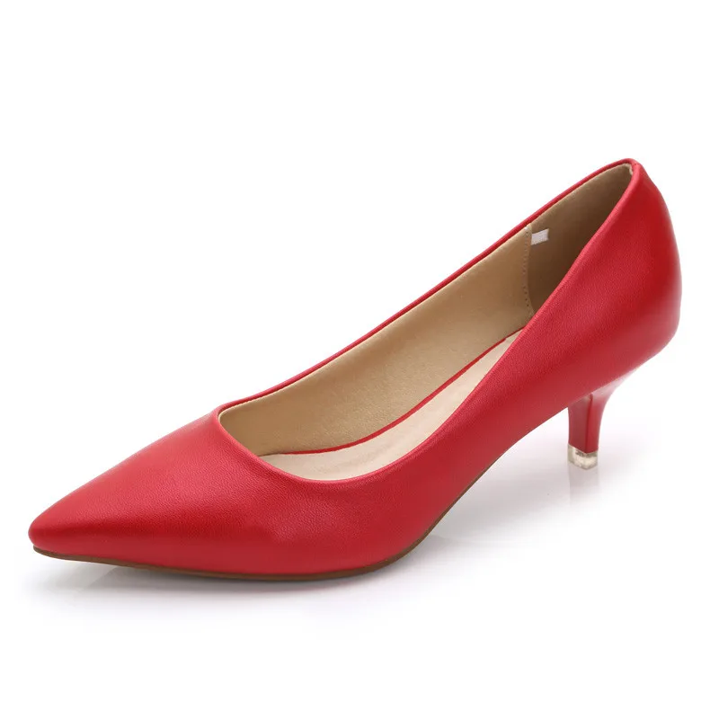 Г., женские туфли-лодочки модная женская обувь из натуральной овечьей кожи черного и розового цвета женские туфли-лодочки на высоком каблуке JS-B0005 - Цвет: 3