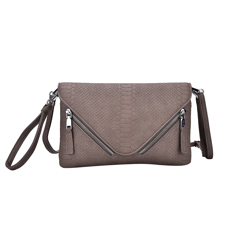 

Women's Alligator Pattern Envelope Casual Single Shouder Bags European Style Elegant Female Crossbody Bags Black Ladies Bag