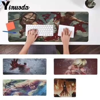 

Yinuoda My Favorite Attack on Titan wallpaper Keyboards Mat Rubber Desk Mat Large Gaming Mouse Pad Locking Edge Mousepad