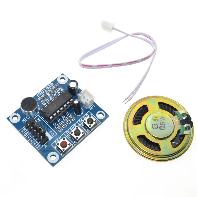 

ISD1820 recording module voice module the voice board telediphone module board with Microphones + Loudspeaker for arduino