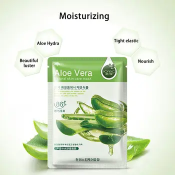 

Essence Facial Skin Care Face Mask Sheet Pack Hyaluronic Acid Snails Eggs Aloe Blueberry Moisturizing Oil Control Face Mask