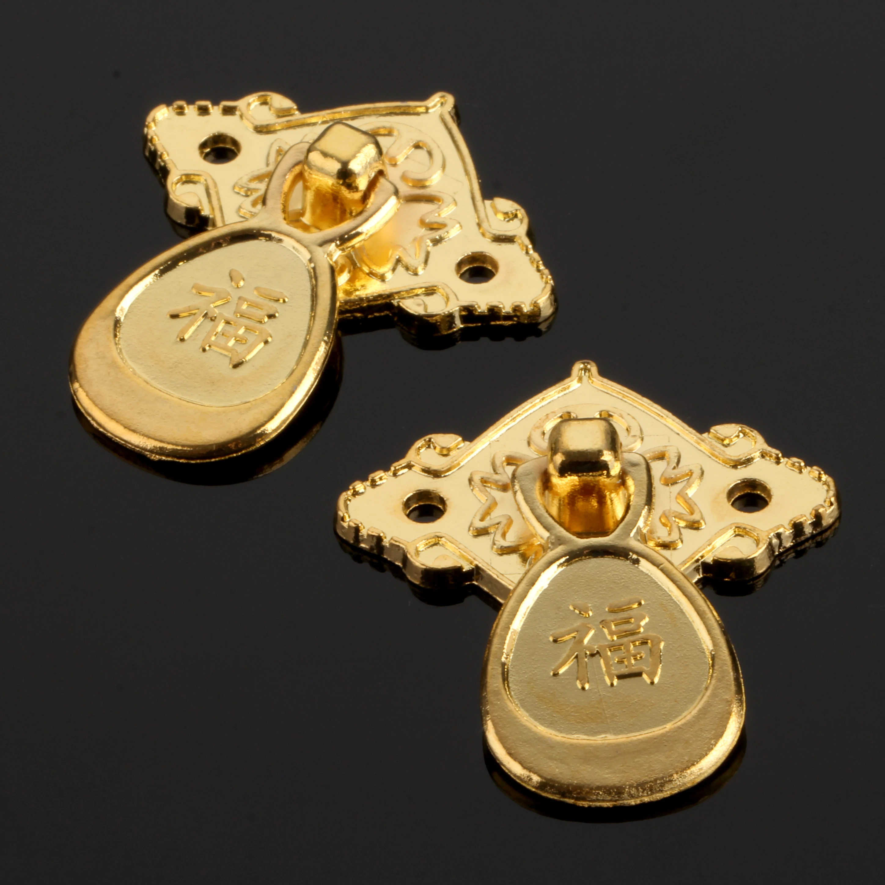 2 шт. антикварная Золотая Мебельная ручка деревянная шкатулка для ювелирных