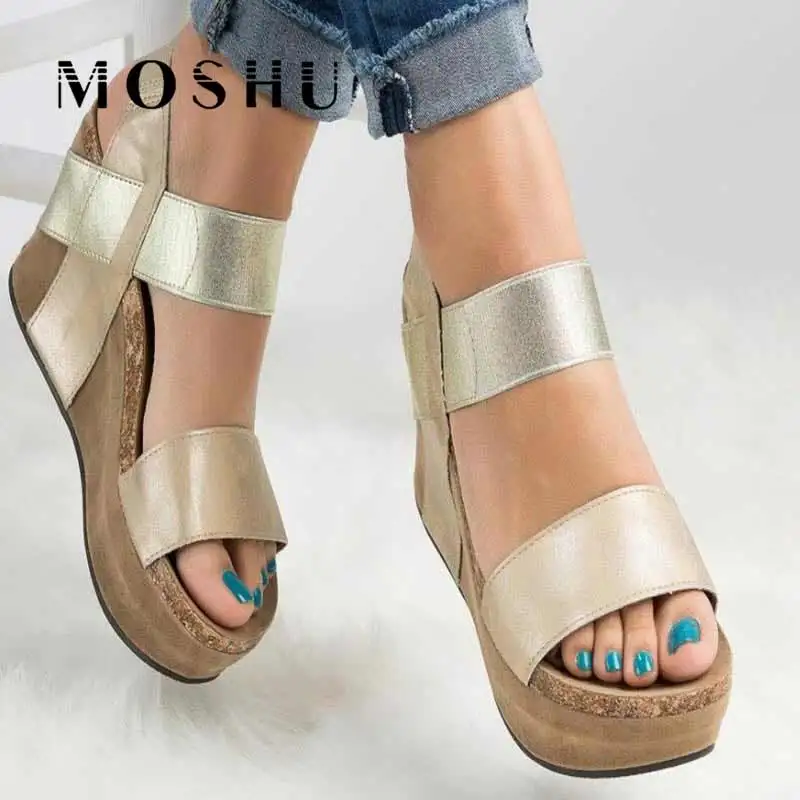 

Large Size Women Sandals Platform Wedges Peep Toe Shoes Female Casual High Heels Sandals 2019 Shoes Ladies Sandalia Feminina