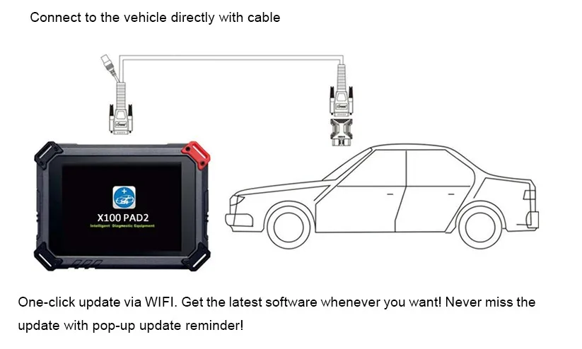 XTOOL X100 PAD2 X-100 pad 2 с VW 4th и 5th IMMO со специальной функцией, как VVDI vvdi2