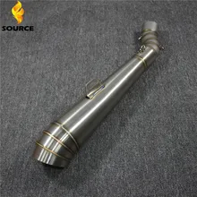 motorcycle muffler exhaust pipe with mid exhaust pipe For KAWASAKI ZX-6R ZX636 2009 2010 2011 2012 2013 2014 2015