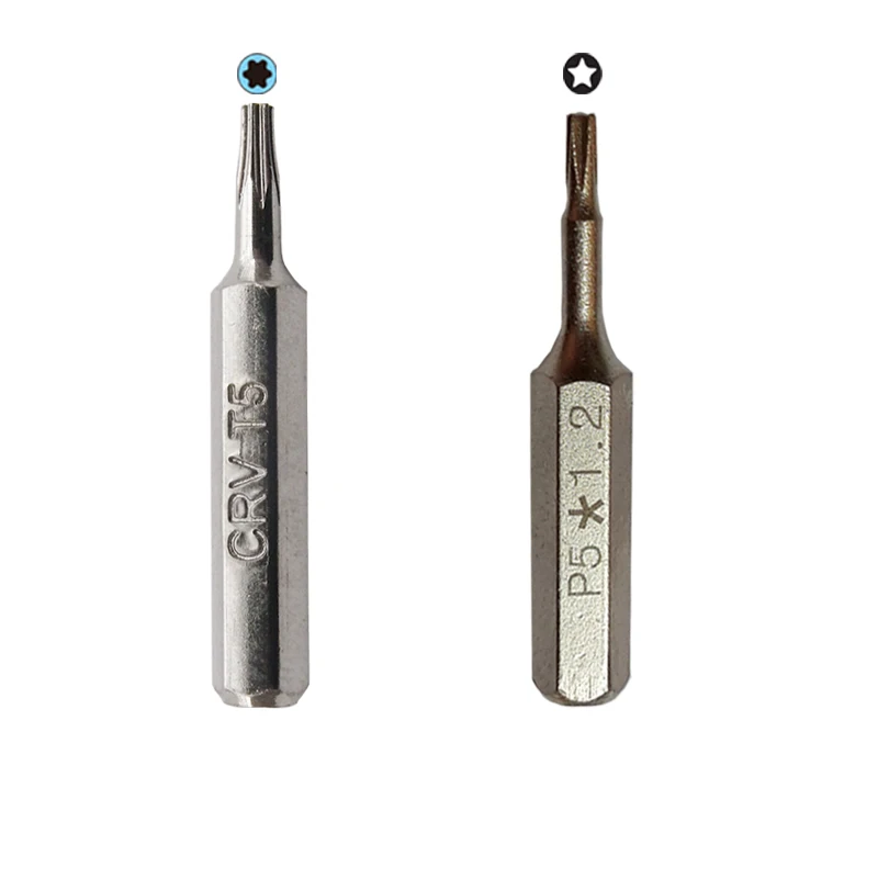 

T5 Torx Screwdriver bit 5-point 1.2mm P5 Pentalobe Screwdriver Bit for Macbook Air / Pro With Retina Display A1398 A1502 A1370