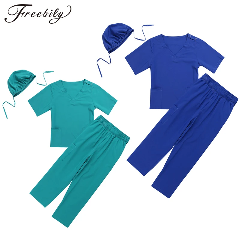 Unisex Girls Boys Halloween Costumes Surgeon Sets Doctor Cosplay Stage Wear Clothing Children Kids Party Clothes Age 2-14
Unisex Girls Boys Halloween Costumes Surgeon Sets Doctor Cosplay Stage Wear Clothing Children Kids Party Clothes Age 2-14