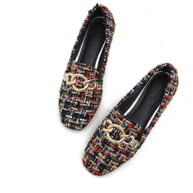 BEYARNEMicrofiber Смешанные Цветные мокасины womenbrandshoes sequinedvelvet клетчатые Лоферы балетки на плоской подошве роскошные женские эспадрильи на плоской подошве - Цвет: multi 01