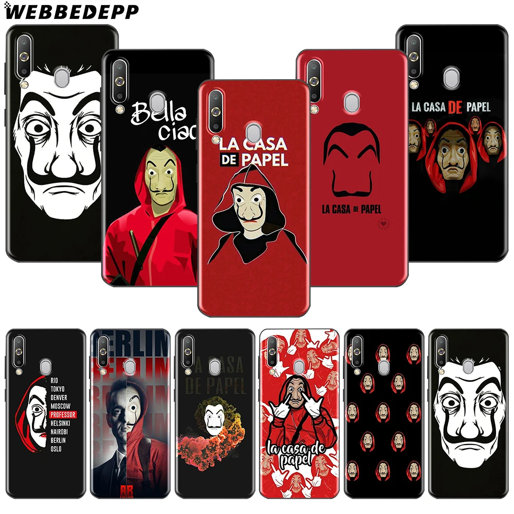 

WEBBEDEPP Spain TV La Casa de papel Soft TPU Case for Samsung Note 10 Plus A10S A20S A30S A40S A50S A60 A70 M10 M20 M30