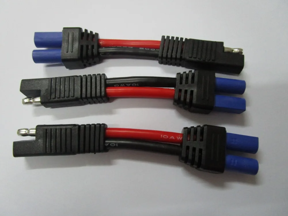

1 pcs EC5 Female Connector to SAE Power Automotive Cable 10AWG 10cm