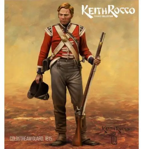 

New Unassembled 1/24 75mm soldier Guard (75mm) Battle of Waterloo standing Resin Kit DIY Toys Unpainted resin model