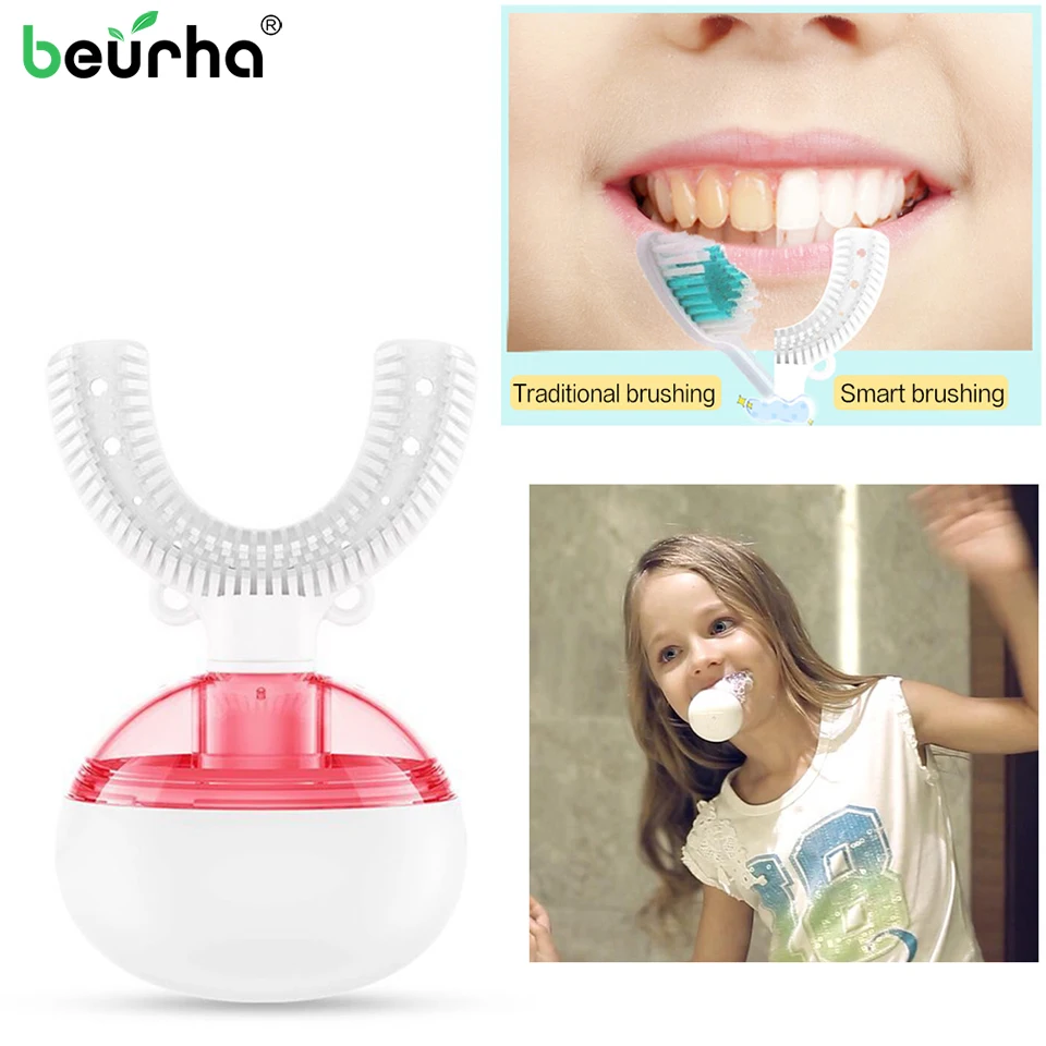 

NEW 4 Colors Electric Toothbrush Rechargeable Full Automatic Children's Intelligent Smart Toothbrush Kid Baby Automatic Dropship