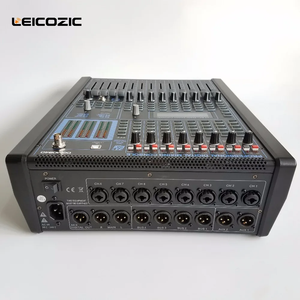 Leicozic Профессиональный цифровым микшером StudioLive DGM840 цифровой микшерный пульт консольный микшер стойку 8 канальный цифровой аудио смеситель