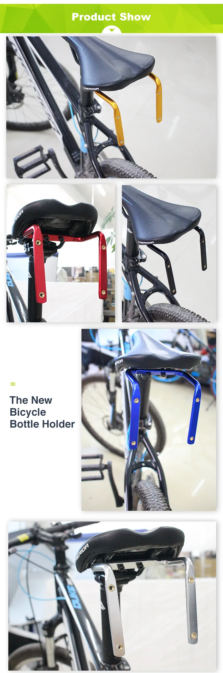 PCycling держатель для велосипедной бутылки конвертер для велосипеда алюминиевый сплав заднее крепление седло-рельс кронштейн для 2 бутылки воды Держатель клеток