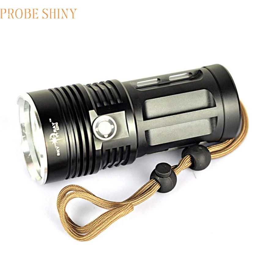 

MA 21 Shining Fast Shipping LED Light High power 7000 LM 4T6 4x CREE XM-L T6 LED Flashlight Torch Lamp 3 Modes 18650