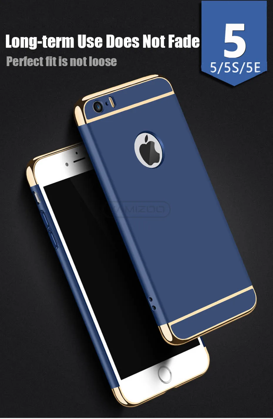 YAMIZOO 5s For iPhone se 5 Case 360 protection Phone Cases On Luxury Full Hard Plastic Coque Back Cover For iPhone 5s se 5 Case (3)