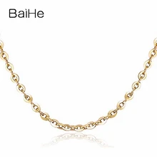 BAIHE, 18 K, желтое золото, сертифицировано, для женщин, модный, хорошее ювелирное изделие, элегантные, Уникальные ожерелья