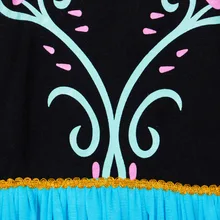 2016 New Arrival Dresses Girls Princess Anna Elsa Cosplay Costume Kid’s Party Dress Kids Girls Clothes
