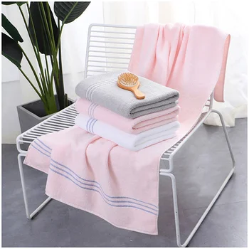 

100% Cotton Bath Towels 70*140cm Thick Absorbent Bath Towel for Adults Home Summer Swimming Sbort Bathroom Towels