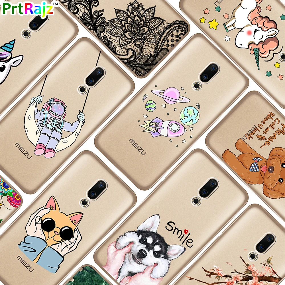 

Case For Meizu 16 16Plus 16X Colorful Patterned Soft Silicone Phone Case Cover For Meizu 16th 16X 16 Plus