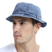 VOBOOM темно-синяя моющаяся хлопковая УФ-Защита мужская шляпа-Панама летние рыбацкие шляпы для путешествий японская Корейская солнцезащитная Кепка 163